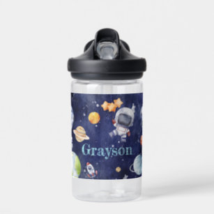 Cute Astronaut Galaxy Planet Kids Water Bottle