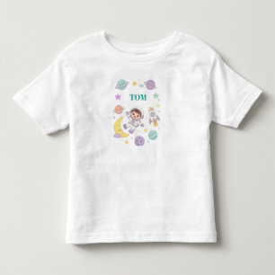 Cute Astronaut Space Adventure for Kids Toddler T-Shirt