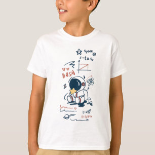 Cute Astronaut Space Cartoon Graphic kid s T-Shirt
