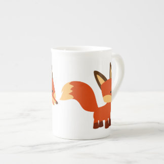 Cute Astute Cartoon Fox Bone China Mug