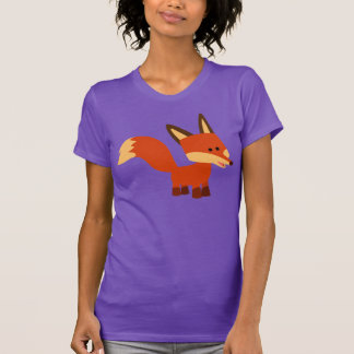 Cute Astute Cartoon Fox Women T-Shirt