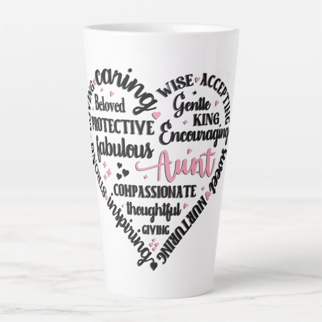 Cute Aunt Heart Mug (Front)