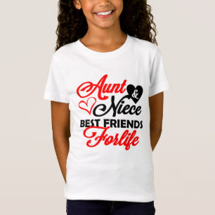 cute Aunt Niece BFF word art T-Shirt