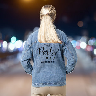 Cute Austin Bachelorette Party Denim Jacket
