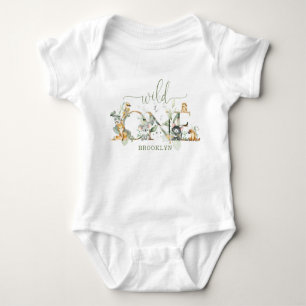 Cute Australian Animals Wild One 1st Birthday Baby Bodysuit