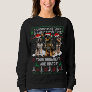 Cute Australian Cattle Dog Oh Christmas Tree Ugly Sweatshirt
