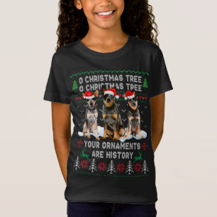 Cute Australian Cattle Dog Oh Christmas Tree Ugly  T-Shirt