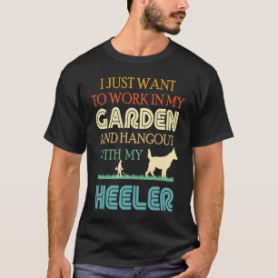 Cute Australian Cattle Dog Red Blue Heeler Gardeni T-Shirt