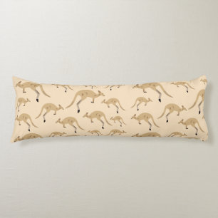 Cute Australian Kangaroo Pattern Body Cushion