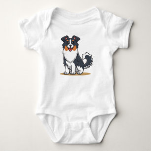 Cute Australian Shepherd-23144 Baby Bodysuit