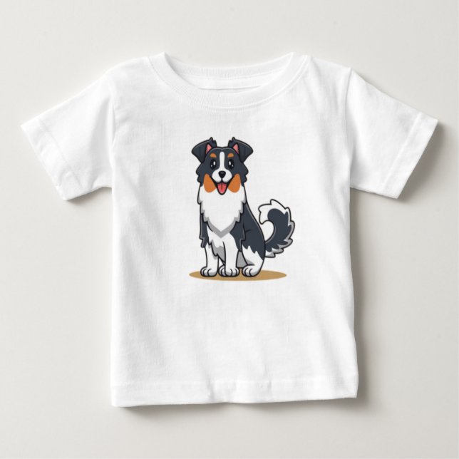 Cute Australian Shepherd-23144 Baby T-Shirt (Front)