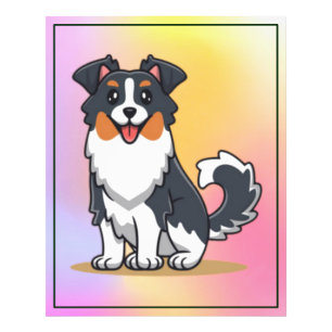Cute Australian Shepherd-23144 Photo Print