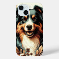 Cute Australian Shepherd Painting