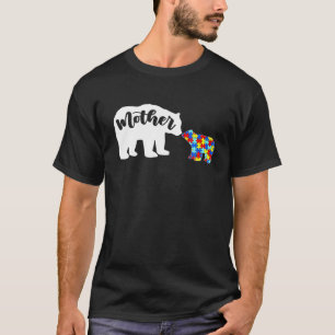 Cute Autism Awareness Mother Bear Family Autistic T-Shirt
