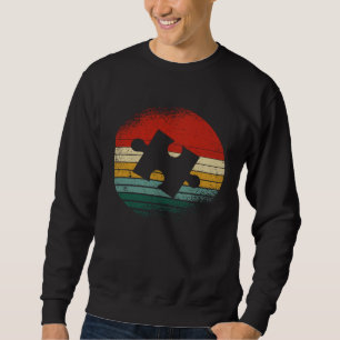 Cute Autism Awareness Retro Teacher Mom Dad 70s 80 Sweatshirt