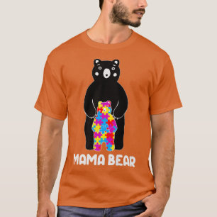 Cute Autism mama bear Autism Awareness day Premium T-Shirt