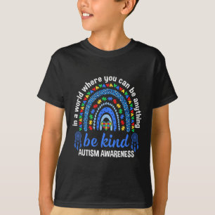 Cute Autism Mum Women Men Autism Awareness Be Kind T-Shirt