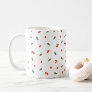 Cute Autumn Berries Minimalist Botanical Coffee Mug