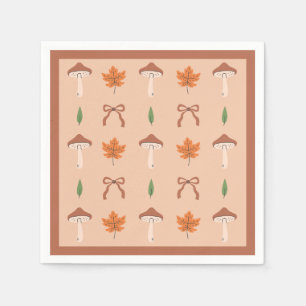 Cute Autumn Bow Pattern Napkin