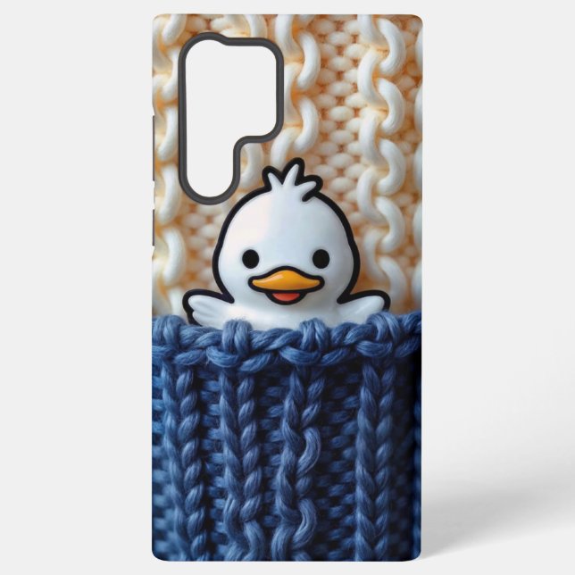 Cute Autumn Duck Aesthetic Art Phone Case (Back)
