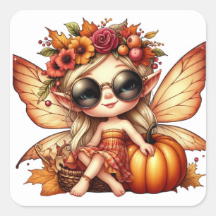 Cute Autumn Fairy Stickers
