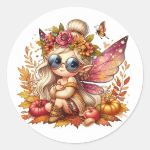 Cute Autumn Fairy Stickers