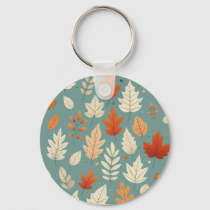 Cute autumn/fall leaves key ring