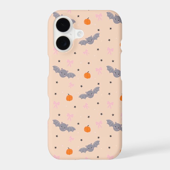 Cute Autumn Halloween Bat Pattern Phone Case (Back)