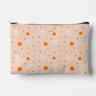 Cute Autumn Halloween Ghost Pattern Zipper Pouch