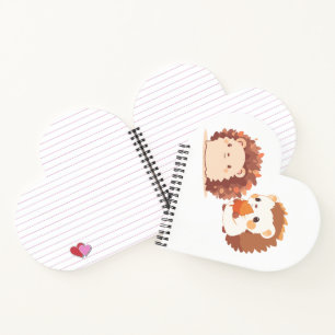 Cute Autumn Hedgehogs – Kawaii Fall Forest Animals Notebook