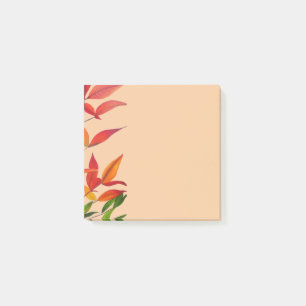 Cute Autumn leaves art stationery Post-it Notes