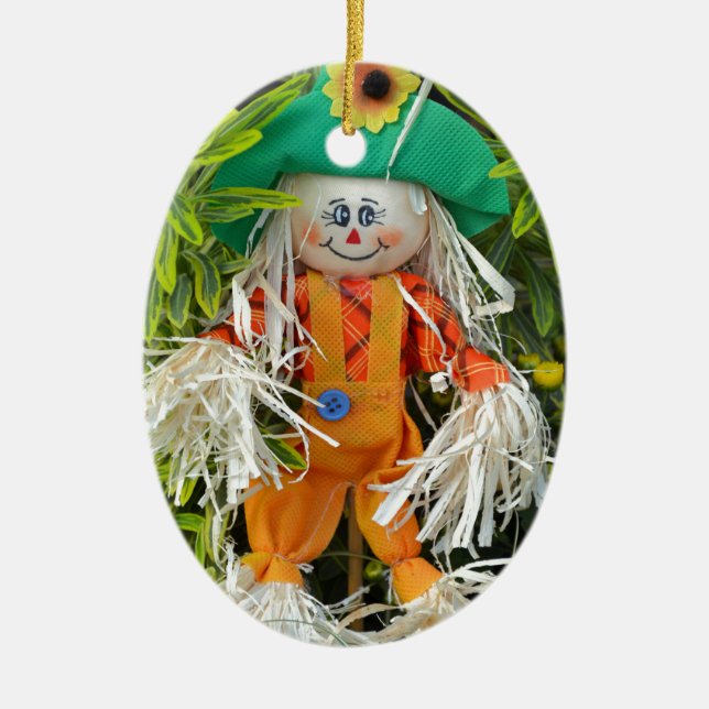 Cute autumn scarecrow decoration (Front)