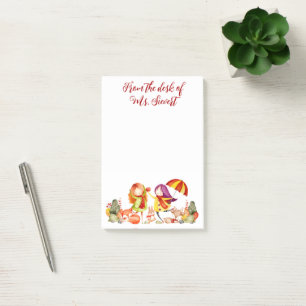 Cute Autumn Time Fun Playmates Post-it Notes