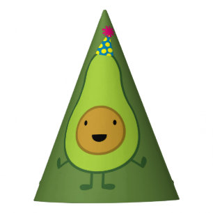 Cute Avocado 1st Birthday Party Hats