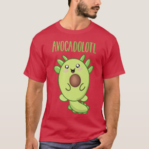 Cute Avocado Axolotl Kawaii AvocadolotlT-Shirt T-Shirt