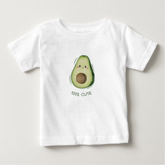 Cute Avocado Baby 100 Percent Cute Typography  T-Shirt