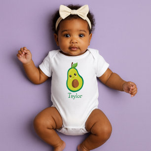 Cute Avocado Baby Bodysuit