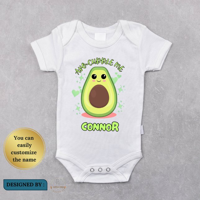 Cute Avocado Baby Bodysuit and Shirt for Kids (Creator Uploaded)