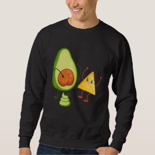 Cute Avocado Butt Pooping Guacamole With Tortilla Sweatshirt