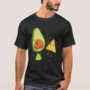 Cute Avocado Butt Pooping Guacamole With Tortilla T-Shirt
