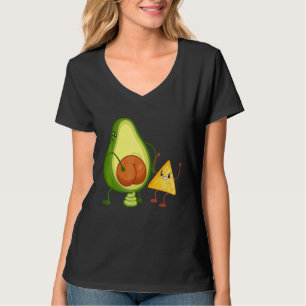 Cute Avocado Butt Pooping Guacamole With Tortilla  T-Shirt