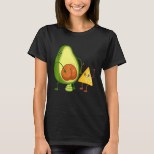 Cute Avocado Butt Pooping Guacamole With Tortilla  T-Shirt