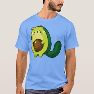 Cute Avocado Cat 4 T-Shirt