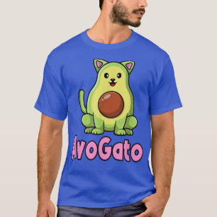 Cute Avocado Cat Avogato T-Shirt