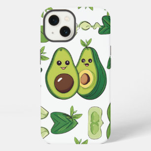 Cute Avocado Couple Phone Case Funny Kawaii Frui