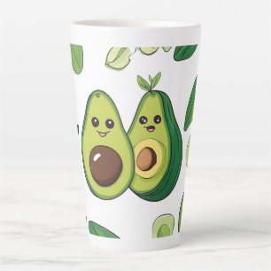 Cute Avocado Couple Phone Case Funny Kawaii Frui Latte Mug