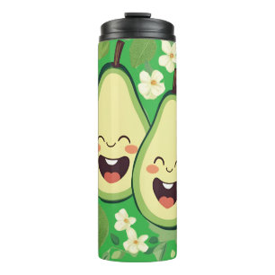 Cute Avocado Couple Phone Case Funny Kawaii Frui Thermal Tumbler