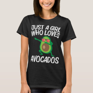 Cute Avocado Design For Girls Kids Healthy Fruit P T-Shirt