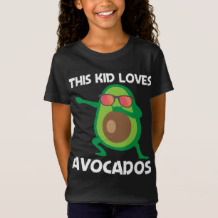 Cute Avocado Design For Kids Boys Healthy Fruit Pl T-Shirt