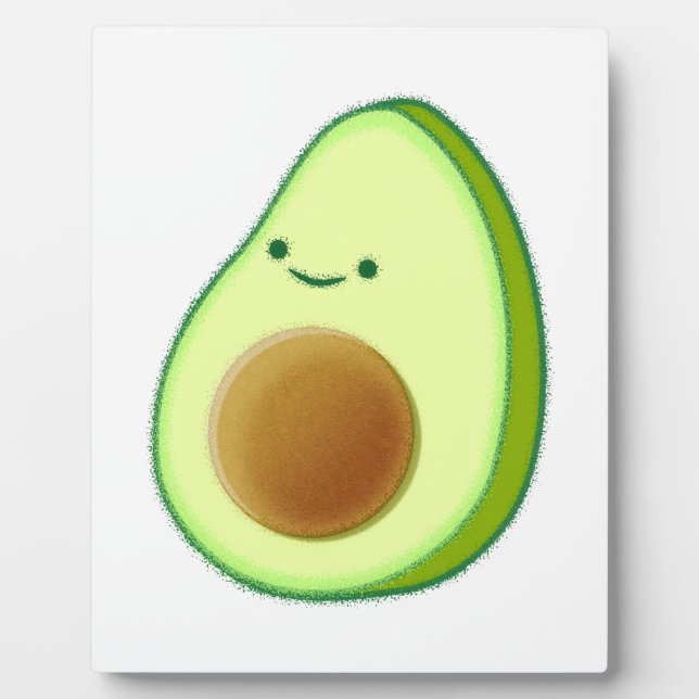 Cute Avocado Drawing Plaque (Front)